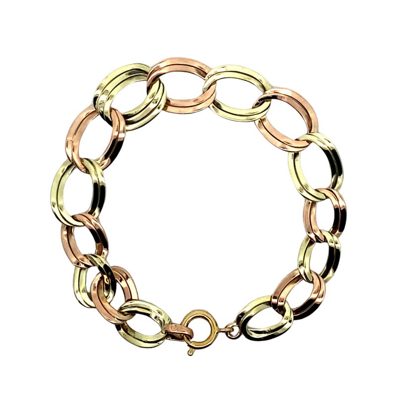 Multi Ring Graduating Bracelet, 14kt