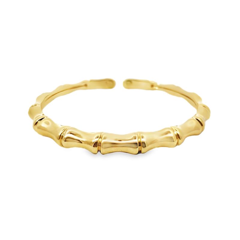 14kt Yellow Gold Bamboo Flex Bangle