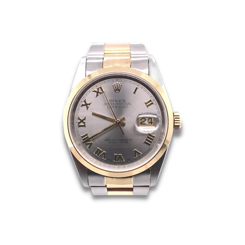 Rolex Datejust 36mm Oyster Bracelet, Ref #16203.  Silver Dial
