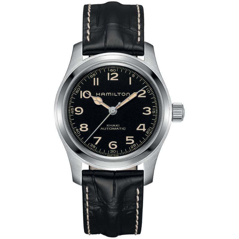 H70605732 Hamilton Murph 42mm Auto Bundle w/ Black Leather Strap & SS Bracelet