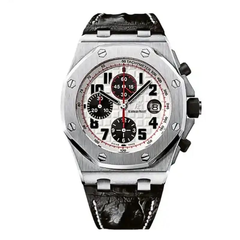 Audemars Piguet Royal Oak Offshore Chronograph 42mm Panda, Black Alligator, Ref. 26170ST.OO.D101CR.02