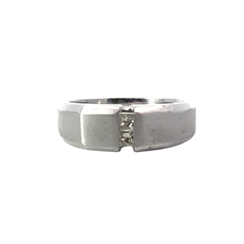 2 Princess Channel Set Gents Ring, 0.25ctw - Image 2