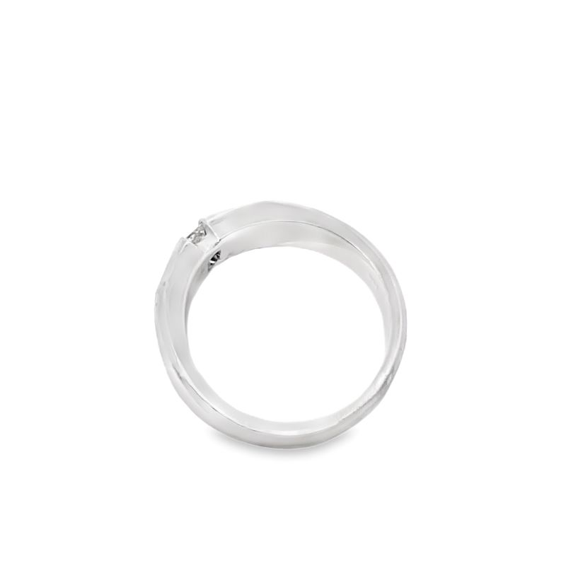 2 Princess Channel Set Gents Ring, 0.25ctw