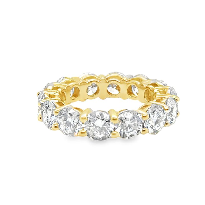 7.00ctw Open Basket Lab Grown Diamond Eternity, 14kt Yellow Gold