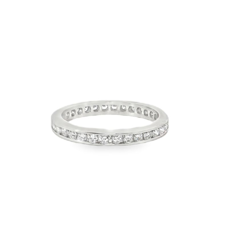 0.50ctw Channel Set Diamond Band, 18kt White