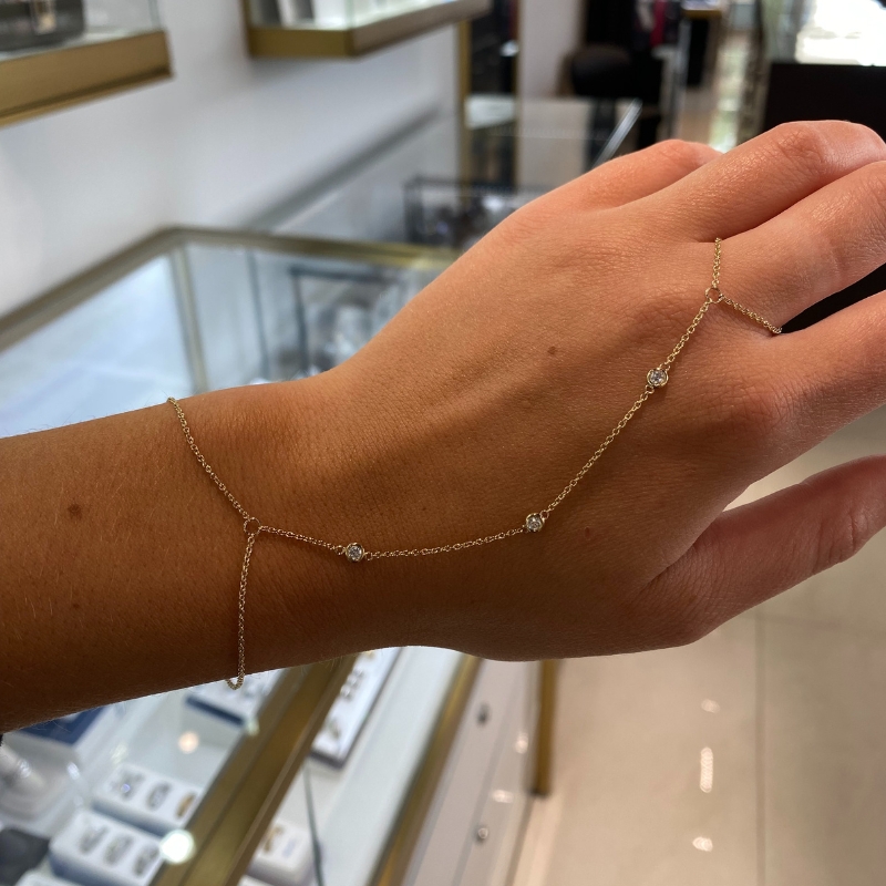 Diamond Hand Chain Bracelet 3-rd