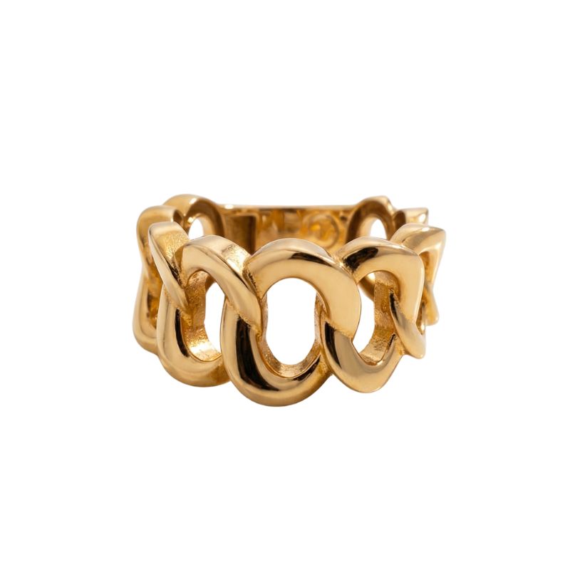 14KT Yellow Gold Link Style Fashion Ring