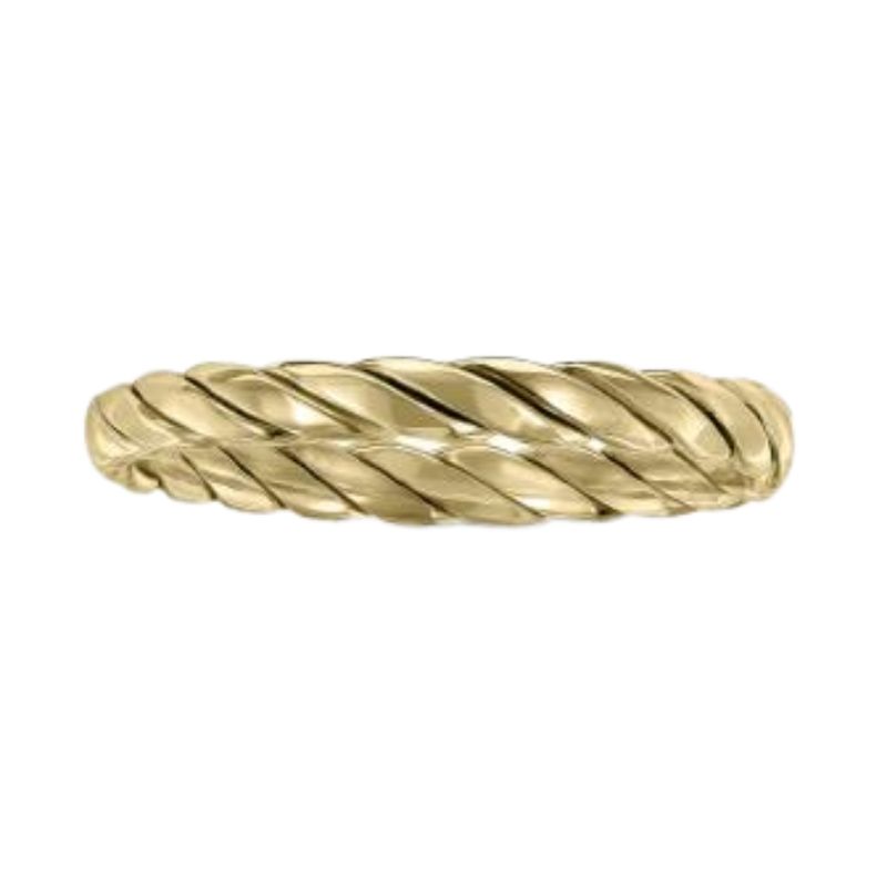 TWISTED STYLE STACKABLE BAND 14KT YELLOW GOLD