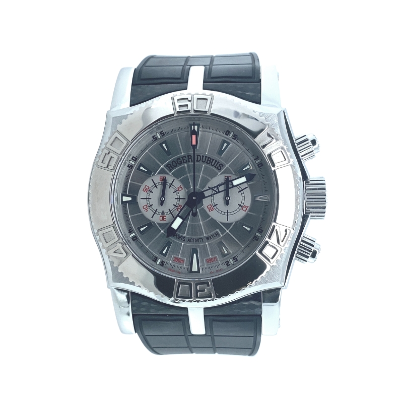 Roger Dubuis Easy Diver Chronograph, #SE46.56.0.12.53. Stainless Steel White Bezel