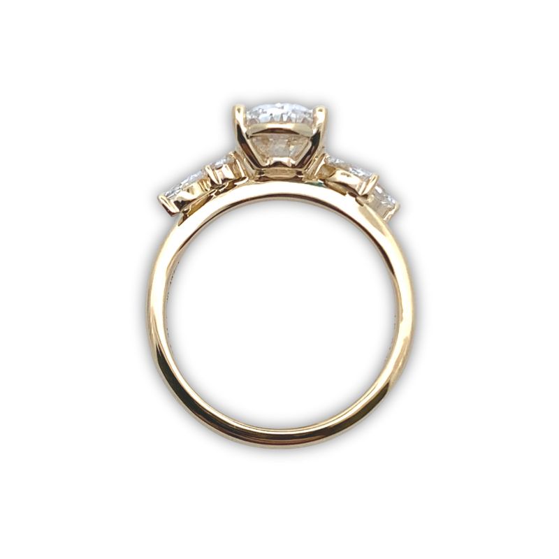 Timeless Bridal Fluer RIng, 2.50ctw, 14kt Yellow - Image 3