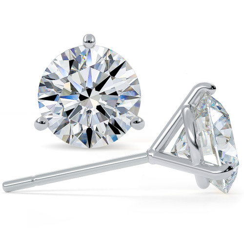 9.5mm Moissanite Stud Earrings, Martini
