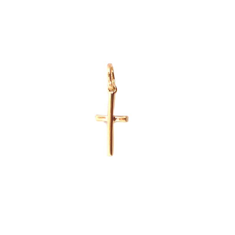 Baby Diamond Cross, 18kt Yellow
