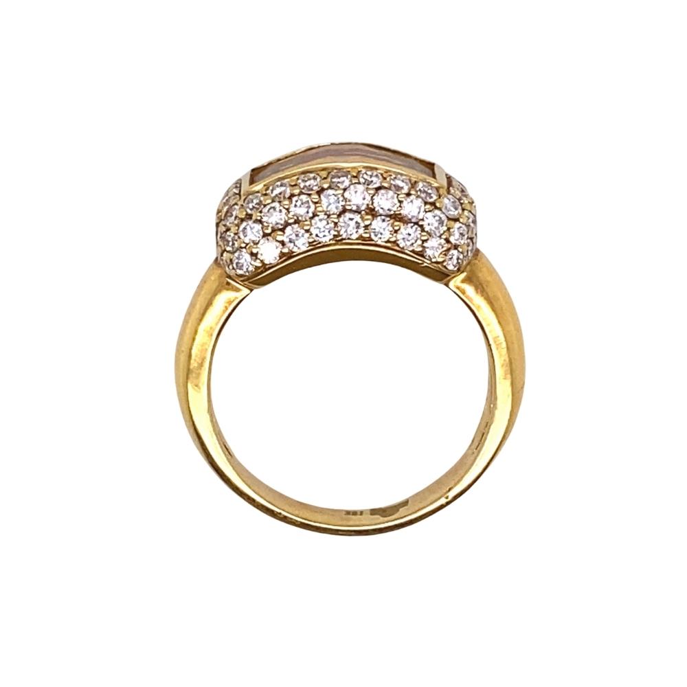 Citrine and Diamond Ring, 18kt yellow gold. - Image 3