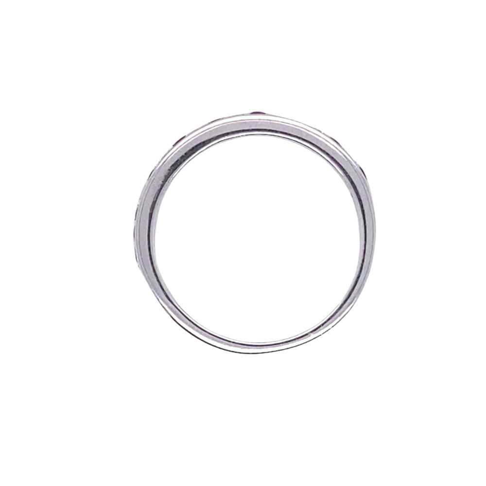 Alternating Ruby and Diamond Stackable Band, 0.24ctw - Image 3