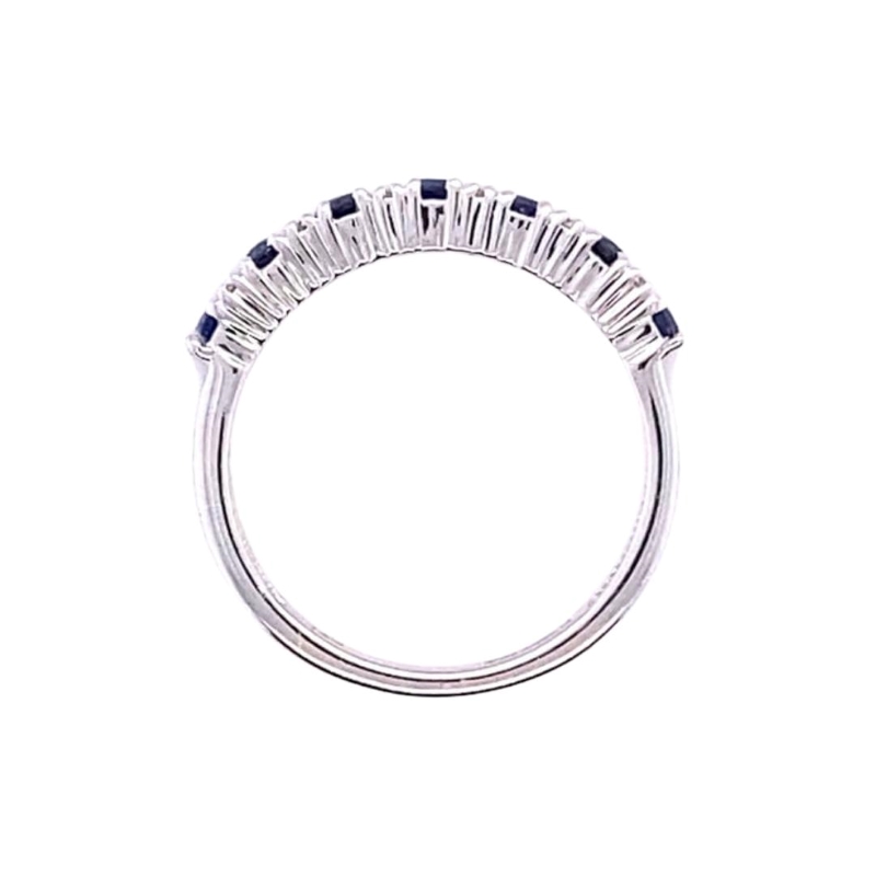 Alternating Sapphire and Diamond Stacker Ring, 0.42ctw - Image 2