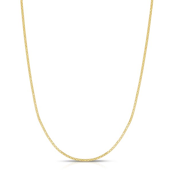 1.2mm D/C Popcorn Chain, 14kt