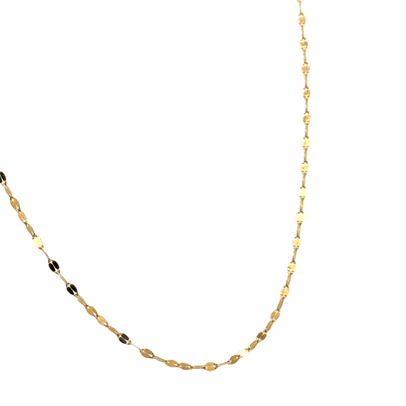 1.7mm Mirror Marquise Chains, 14kt Yellow - Image 2