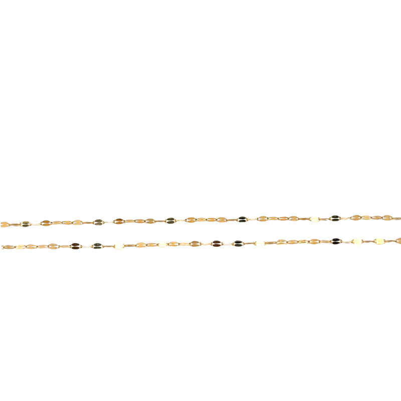 1.7mm Mirror Marquise Chains, 14kt Yellow - Image 3