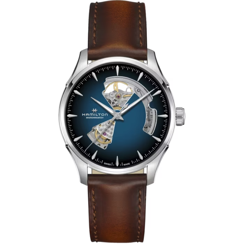 Blue 40mm Hamilton Jazzmaster Open Heart, H32675540