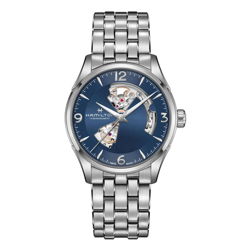 Hamilton Jazzmaster Open Heart Auto, 42mm Blue Dial H32705141