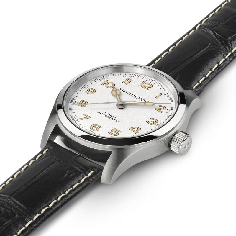 H70405710 Hamilton Khaki Field Murph Auto 38mm Antique White Dial
