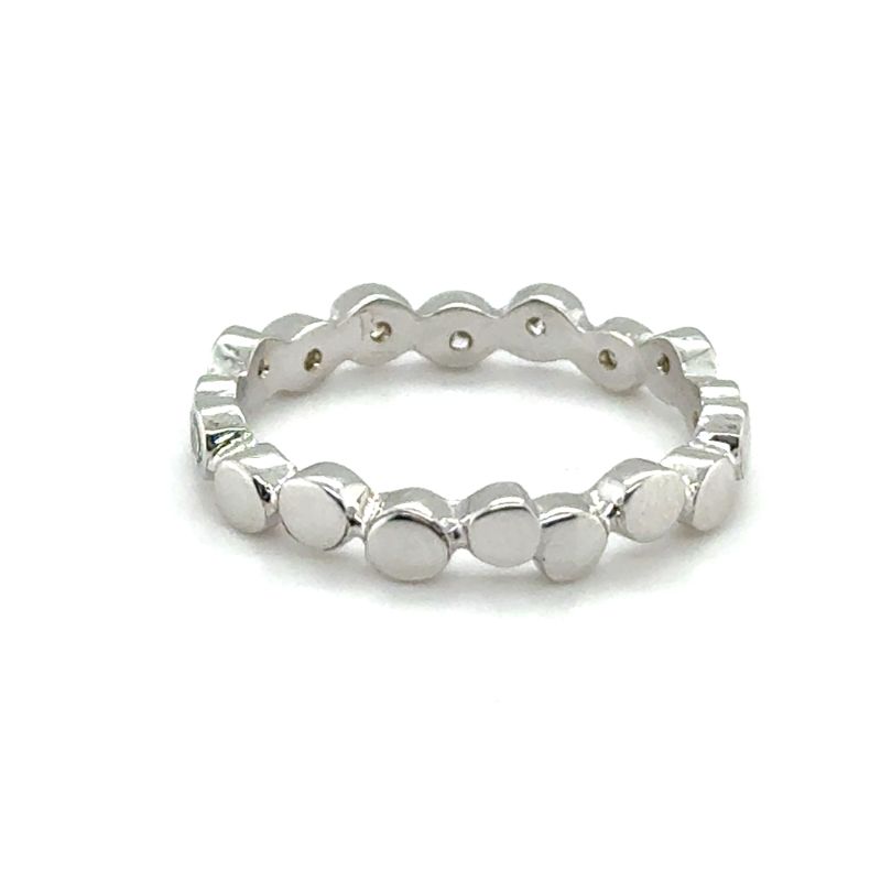 0.42ct Bubble Stacker 14kt White Gold - Image 2