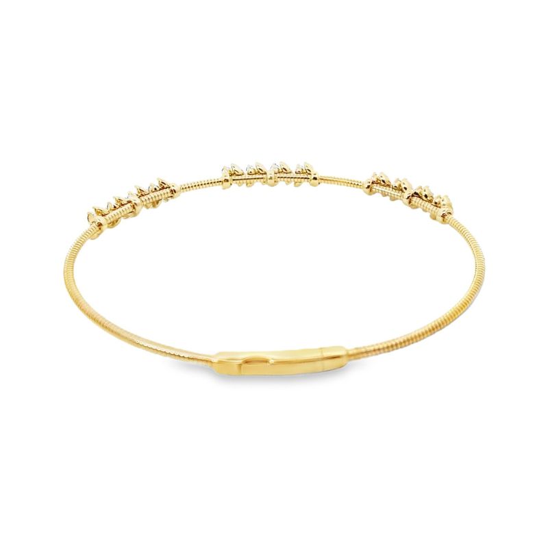 0.75ctw 3 Section Viney Bangle, 14kt - Image 2