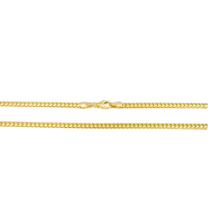 2.0mm Miami Cuban Chain, 14kt Yellow