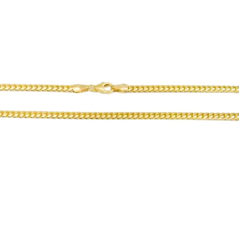 2.5mm Miami Cuban Chain, 14kt Gold