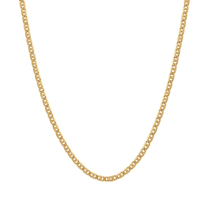 2.5mm Flat Marinor Chain, 10kt Yellow