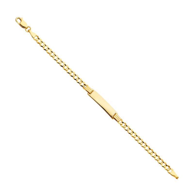 5mm Baby I.D. Bracelet, 14kt Yellow