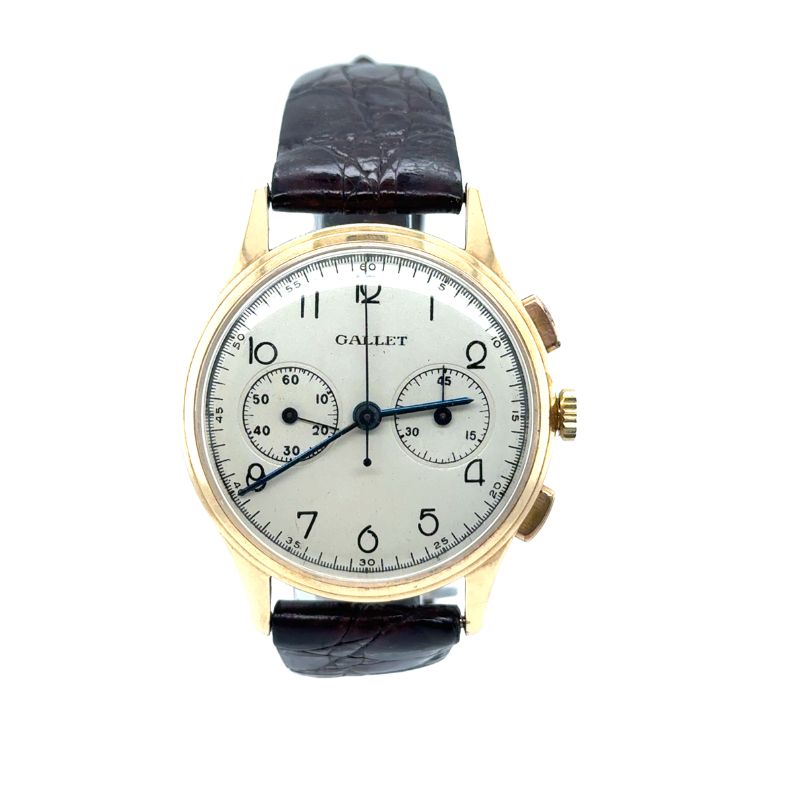 Gallet ‘Big Eyes’ Gold Vintage Chronograph