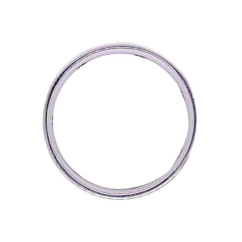 6mm Wide Moon Set 0.33ctw Diamond Eternity Band,14kt white gold