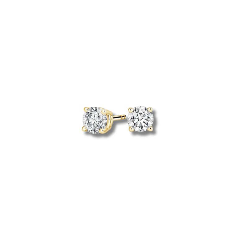 0.75ctw Lab Grown Round Diamond Studs, 14kt White