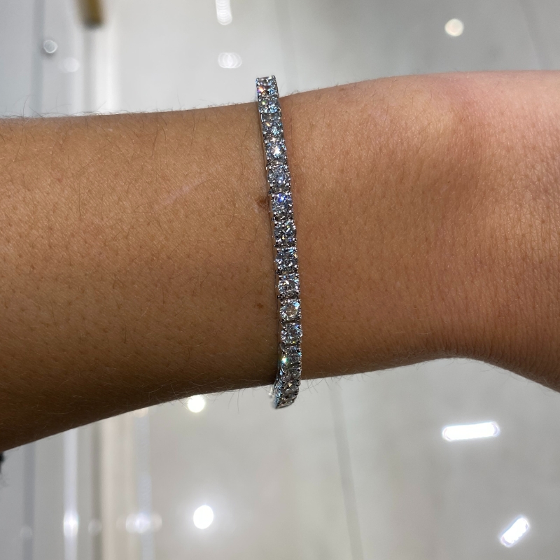 6ct Tennis Bracelet, Lab Grown - Image 3