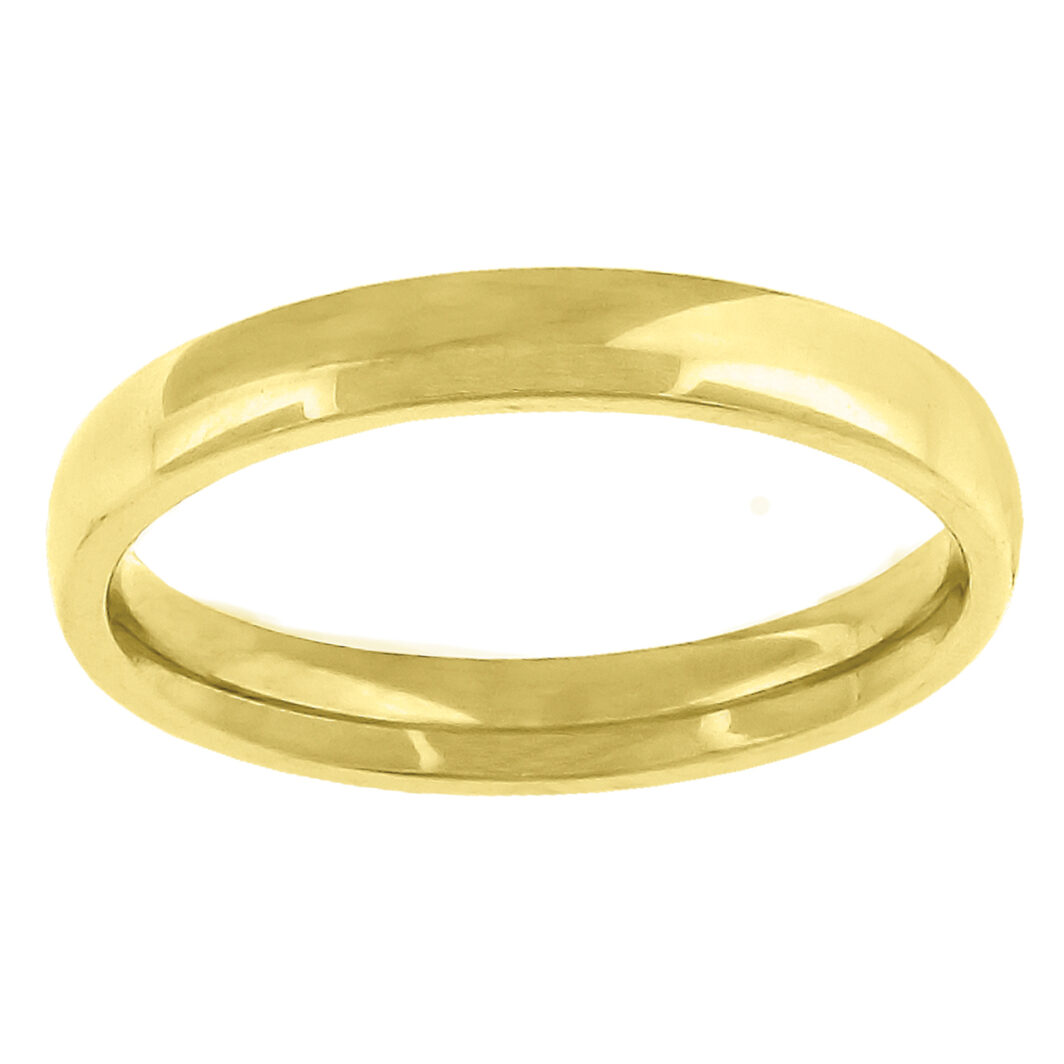 3.0mm Low Dome Band Comfort Fit14ky  Size 9