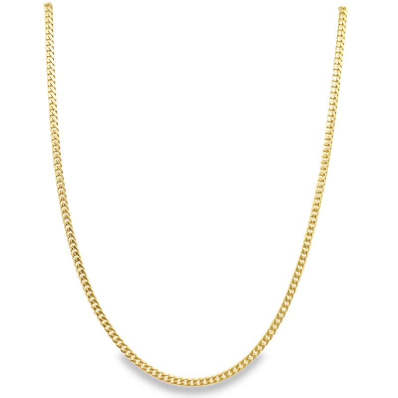 2.5mm Miami Cuban Chain, 10kt Yellow