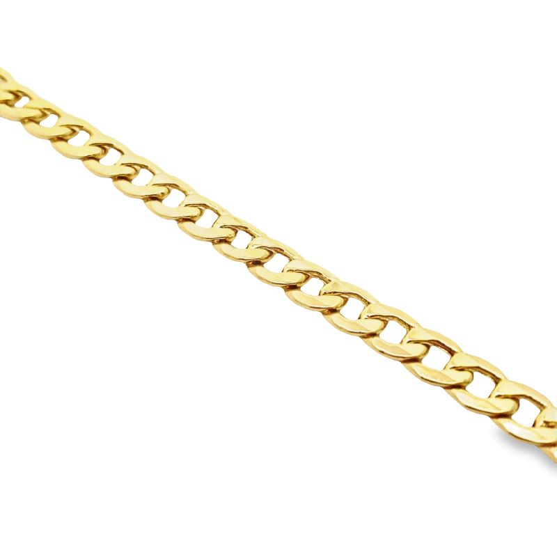 5.5mm Solid Curb Bracelet, 14kt Yellow - Image 2