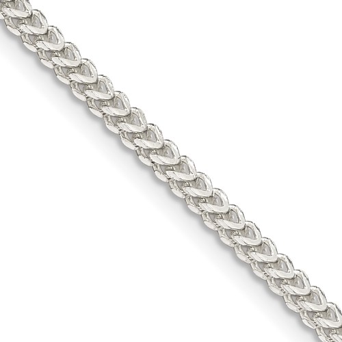 4.0mm Hollow Franco, 14kt White Gold