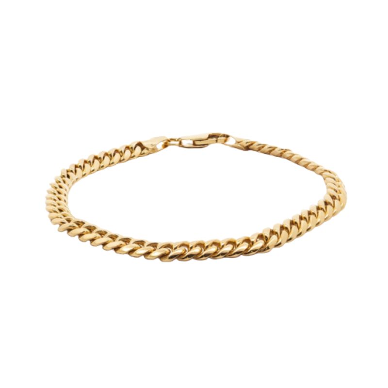 4MM Miami Cuban Gold Link Bracelet