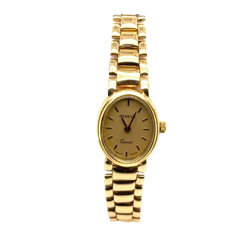 Vintage Gold Geneve Watch, 14kt Yellow