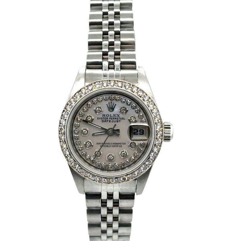 Rolex Ladies Datejust Ref #69174, Diamond Bezel and Dial - Image 2