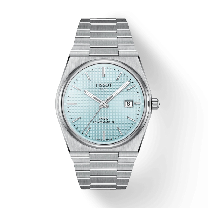 40mm Light Blue Tissot PRX Powermatic 80, T1374071135100