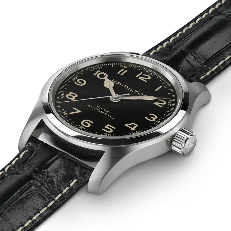 H70605732 Hamilton Murph 42mm Auto Bundle w/ Black Leather Strap & SS Bracelet - Image 2