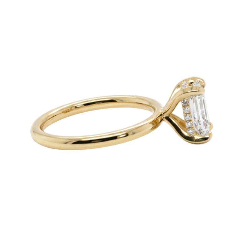 Ladies Diamond 1.50ct Radiant Solitaire Engagement, 14kt Yellow - Image 2