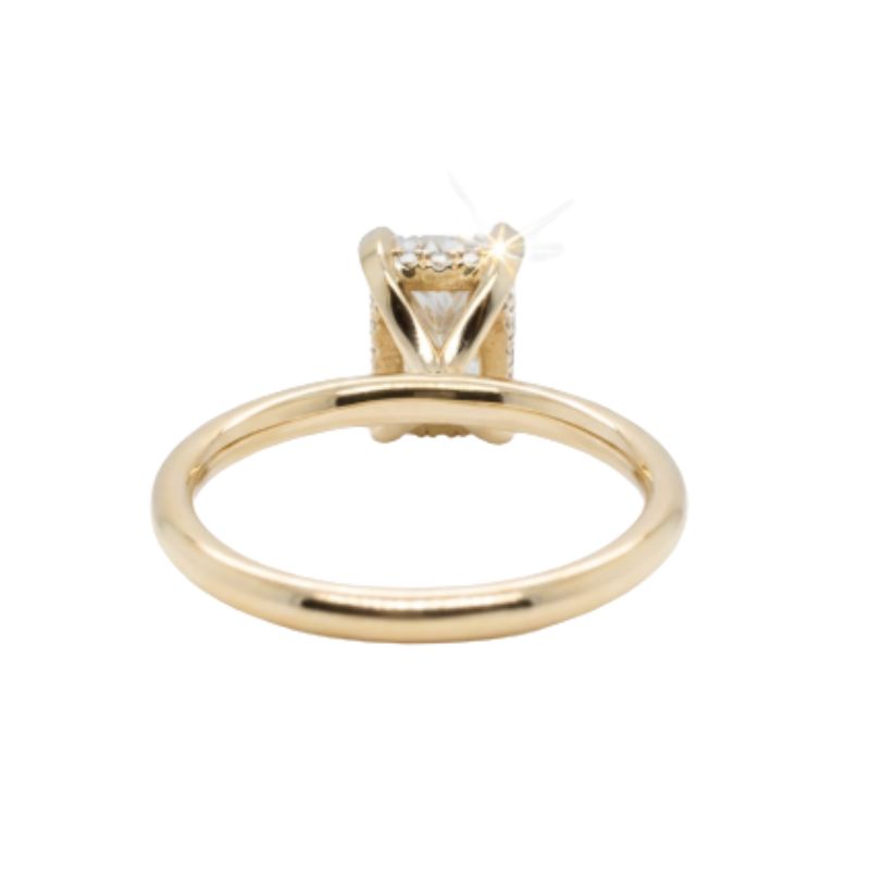 Ladies Diamond 1.50ct Radiant Solitaire Engagement, 14kt Yellow - Image 3