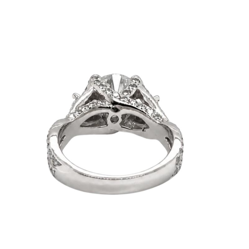 Braided Engagement With 1.60ct Center, Platinum - Image 3