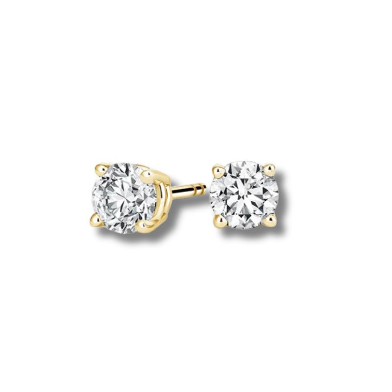 3.00ctw Lab Grown Diamond Studs, 14kt YG