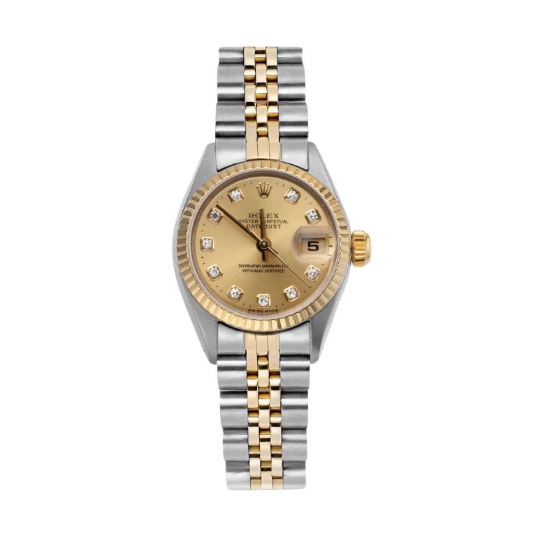 Rolex Lady Datejust Ref #79173, with Champagne Diamond Dial